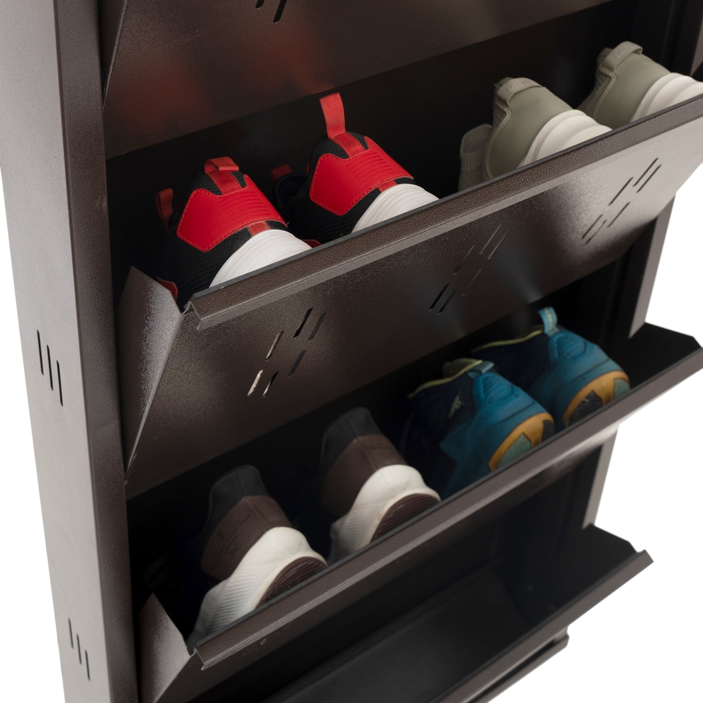 WallGuardShoeRack - 5 Shelves Wall Mounted